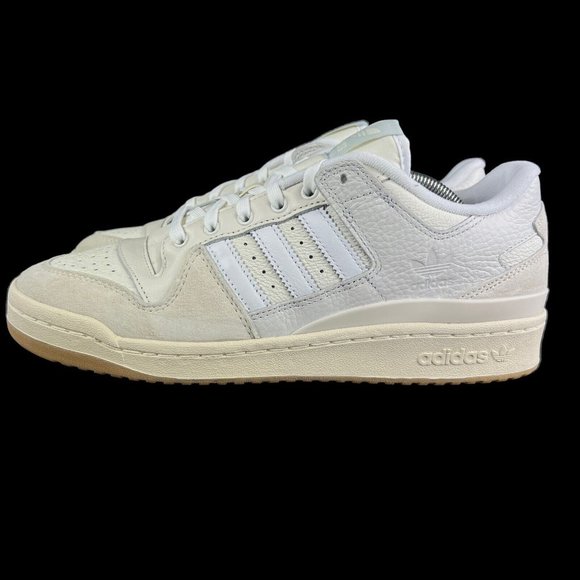 Adidas Forum 84 Low Advantage Chalk White Beige Shoes FY7998 Men's Sizes 8 ~ 13 - Picture 3 of 9
